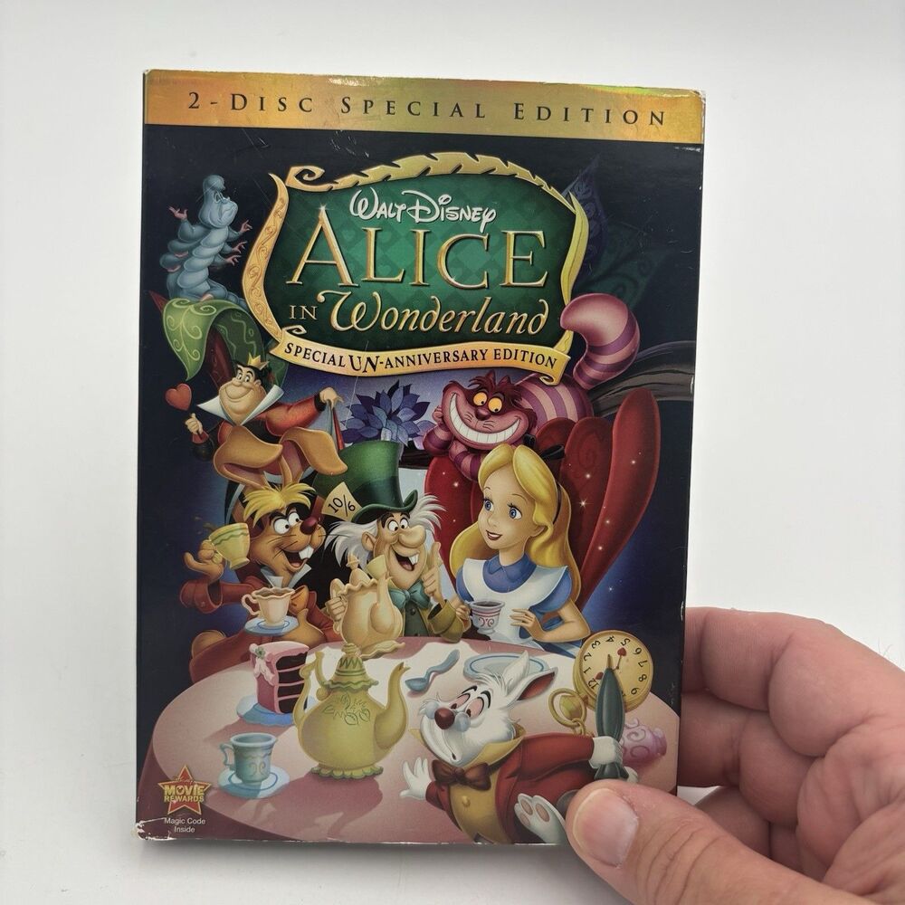 Disney Alice in Wonderland DVD 2-Disc Special Un-Anniversary Edition 1951 2010